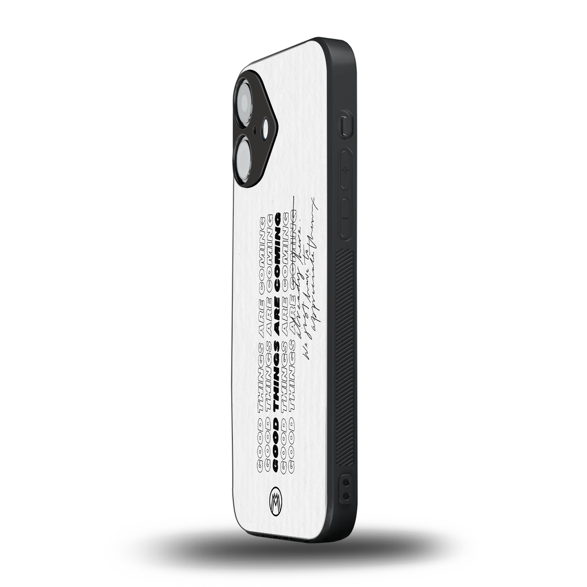 good things are here back phone cover | glass case for iphone 16