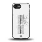 good things are here back phone cover | glass case for iphone 16e