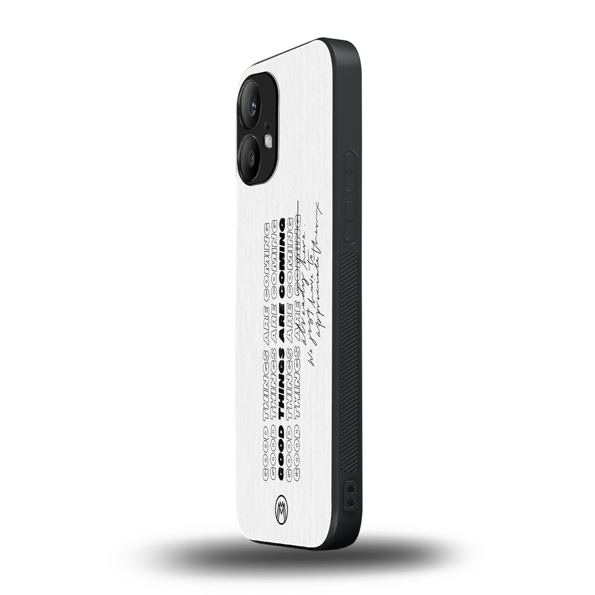 good things are here back phone cover | glass case for nothing phone 2