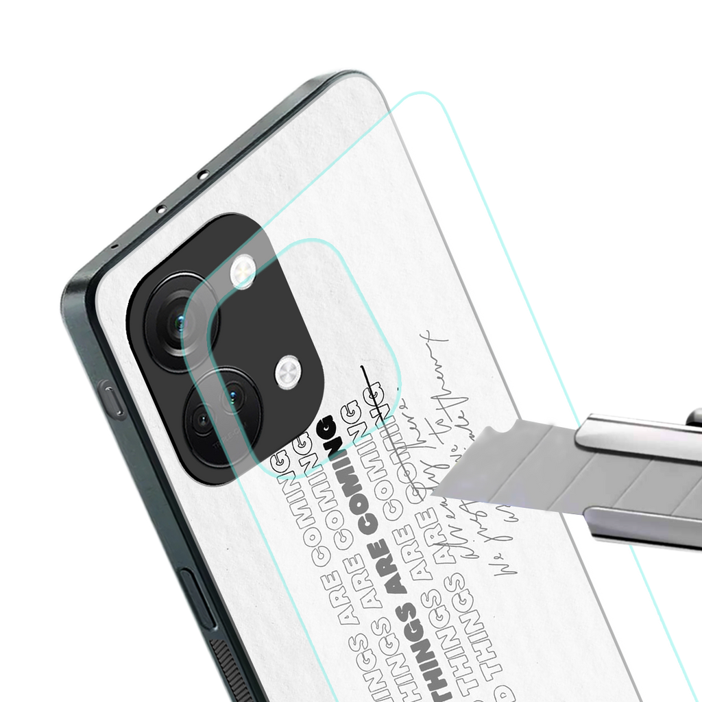good things are here back phone cover | glass case for oneplus nord 3