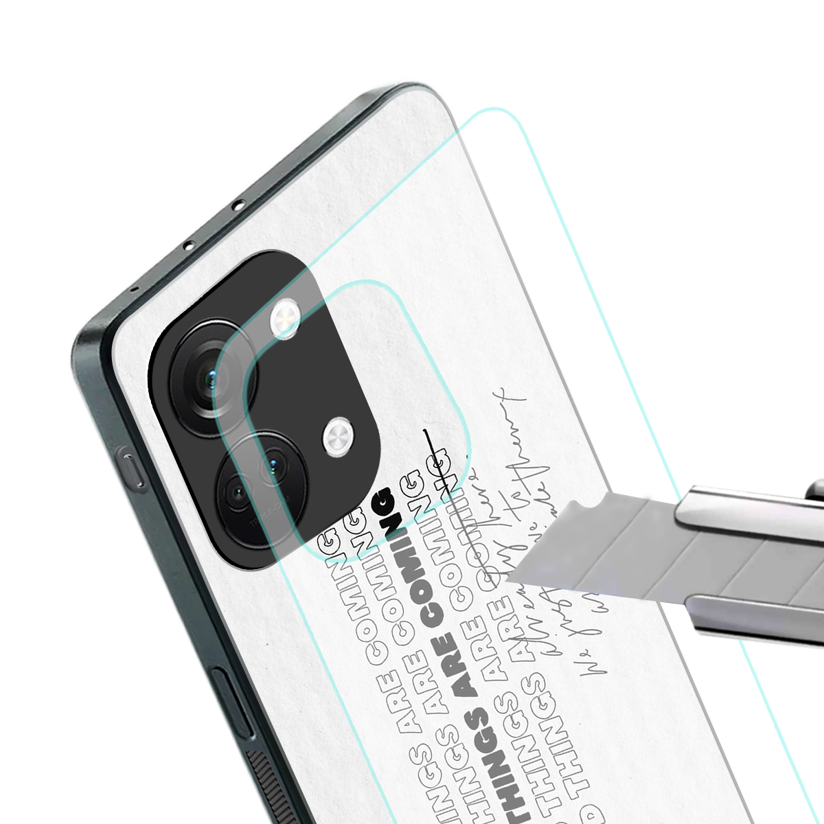 good things are here back phone cover | glass case for oneplus nord 3