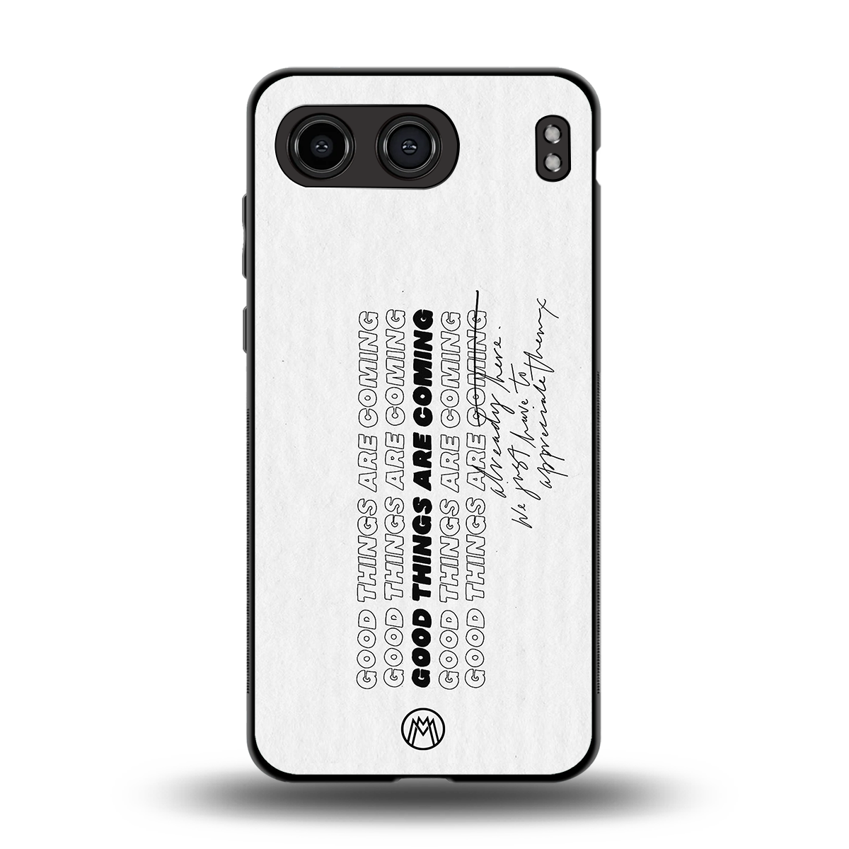good things are here back phone cover | glass case for oneplus nord 4