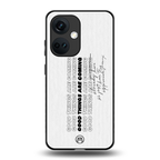 good things are here back phone cover | glass case for oneplus nord ce 3