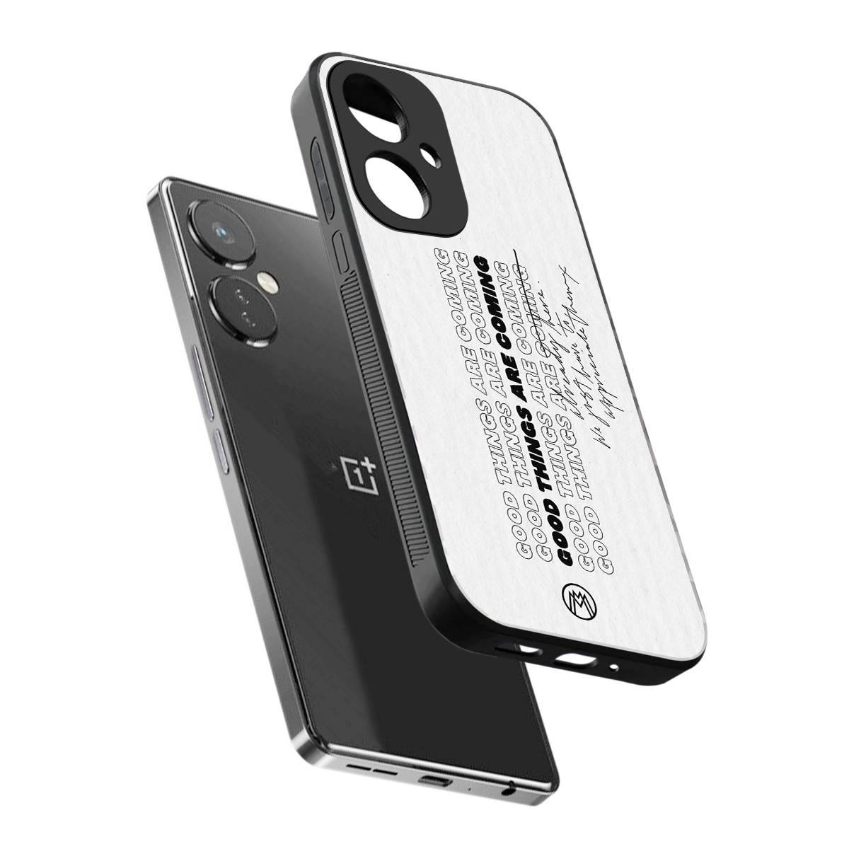 good things are here back phone cover | glass case for oneplus nord ce 3