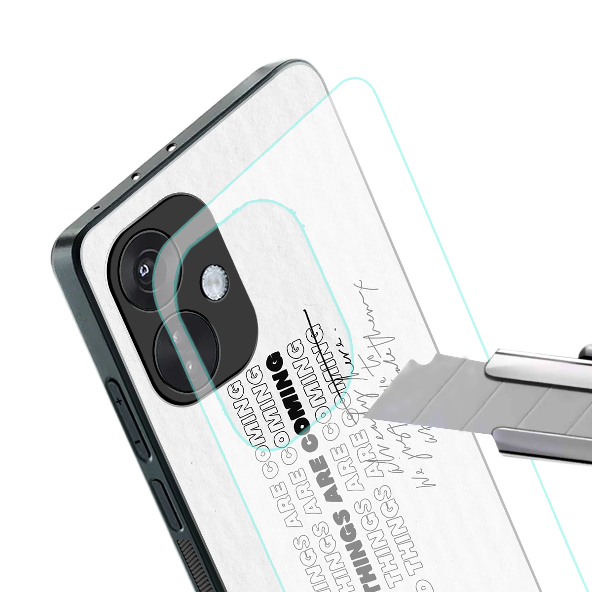 good things are here back phone cover | glass case for oneplus nord ce 3