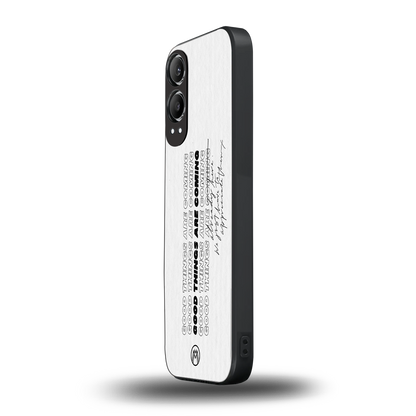 good things are here back phone cover | glass case for oneplus nord ce 4 lite