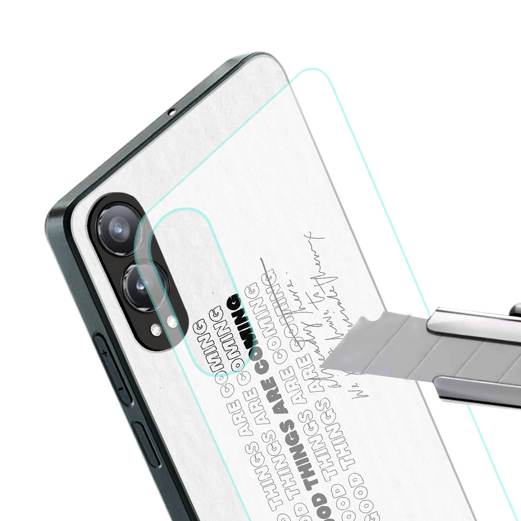 good things are here back phone cover | glass case for oneplus nord ce 4 lite