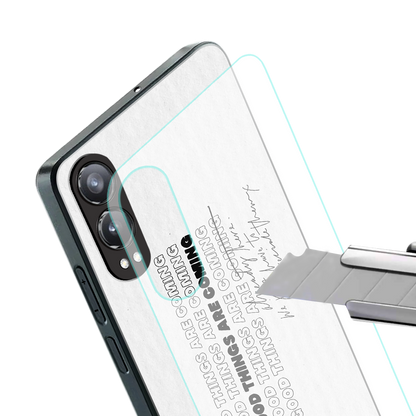 good things are here back phone cover | glass case for oneplus nord ce 4 lite