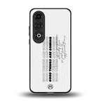 good things are here back phone cover | glass case for oneplus nord ce 4