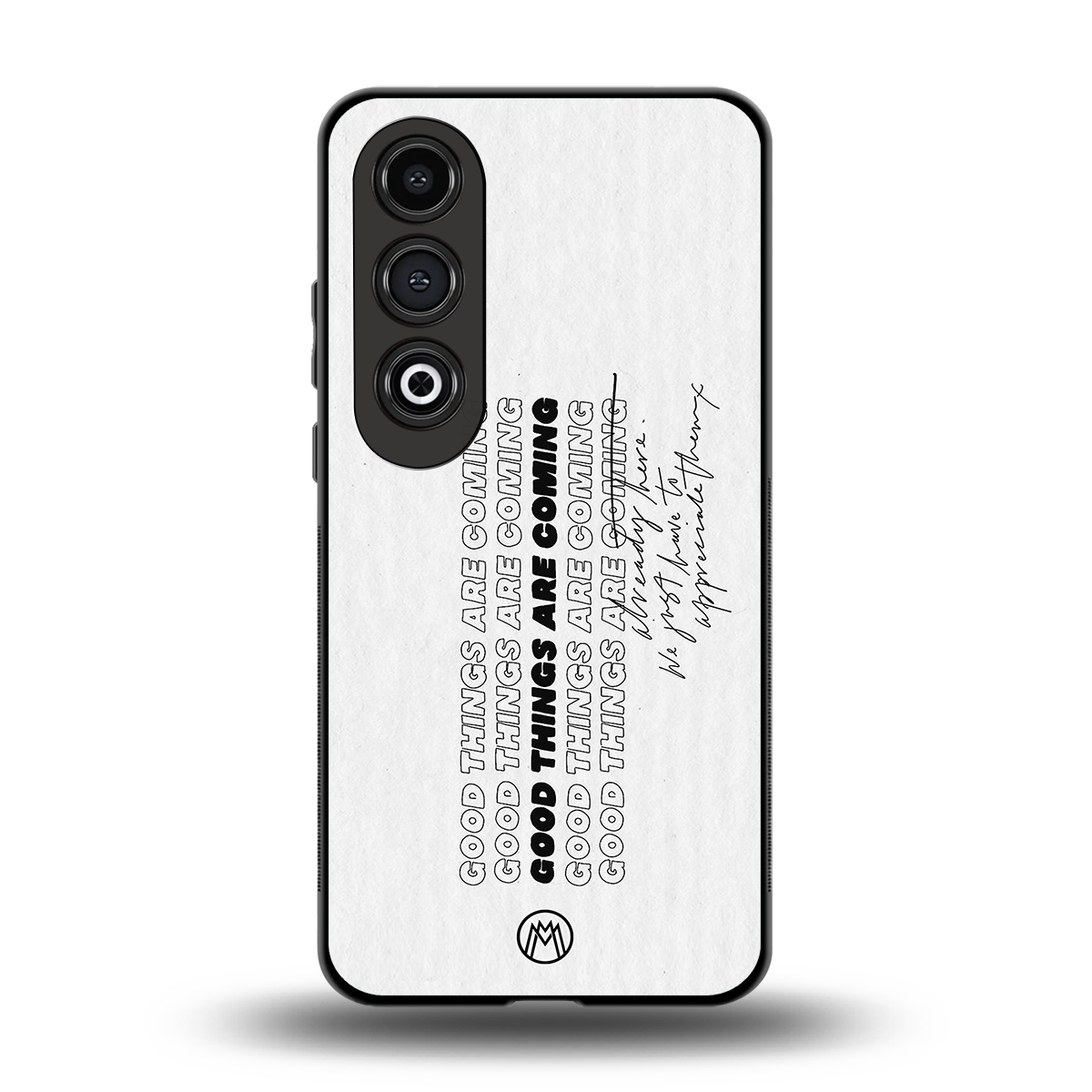 good things are here back phone cover | glass case for oneplus nord ce 4
