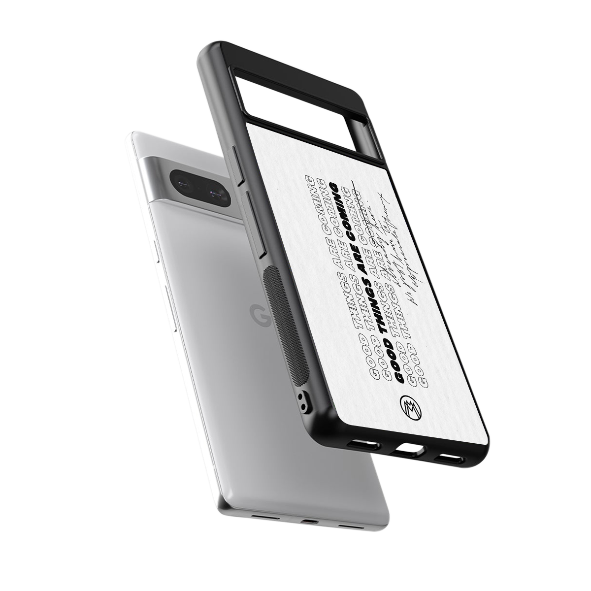 good things are here back phone cover | glass case for Google Pixel 7