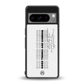 good things are here back phone cover | glass case for google pixel 8 pro