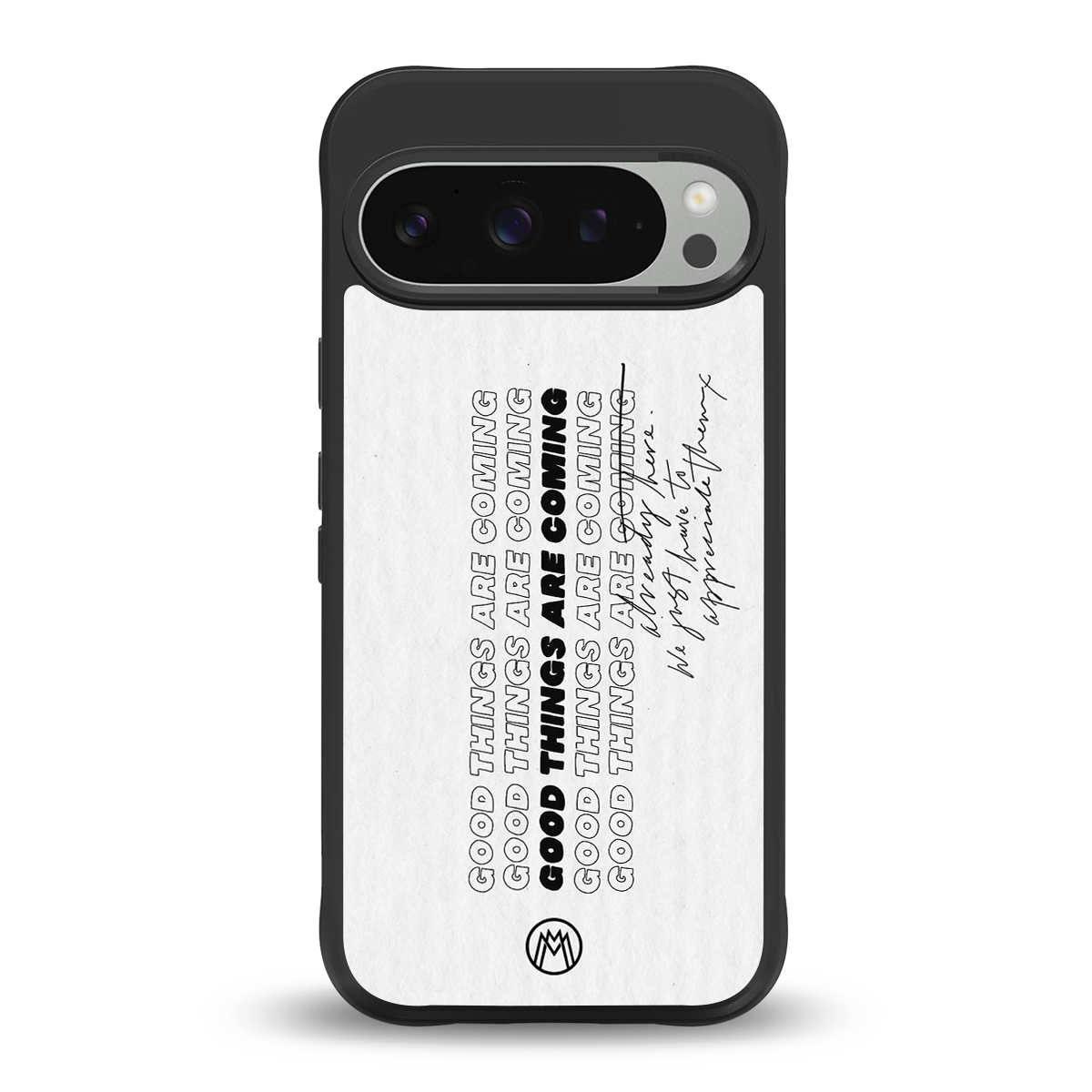 good things are here back phone cover | glass case for google pixel 9 pro xl