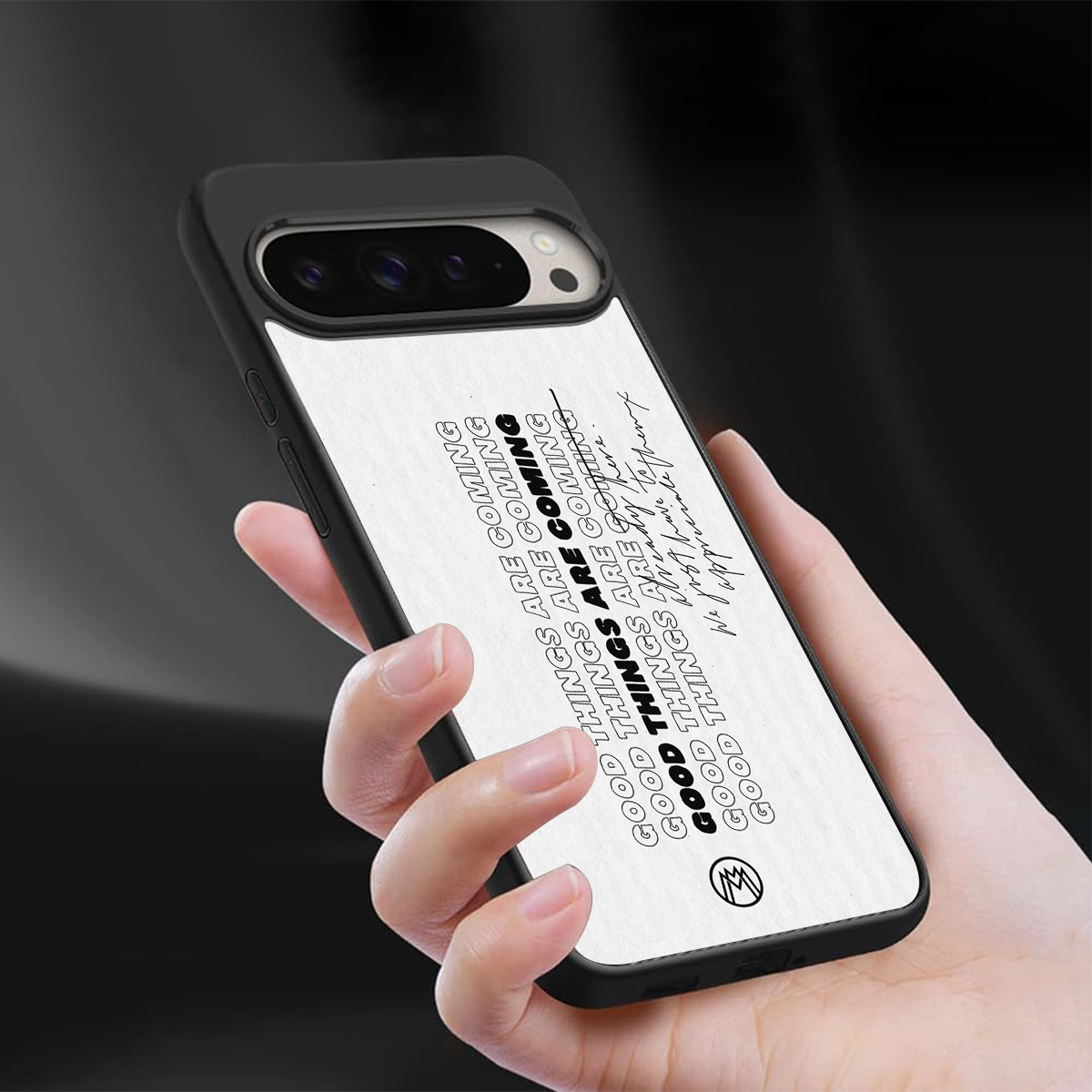 good things are here back phone cover | glass case for google pixel 9 pro