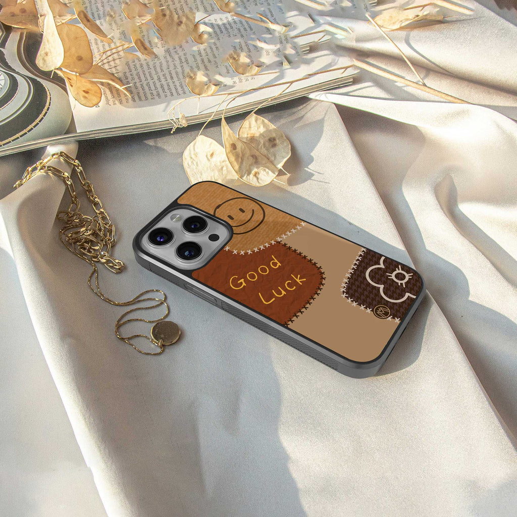 good luck back phone cover | glass case for samsung galaxy s24