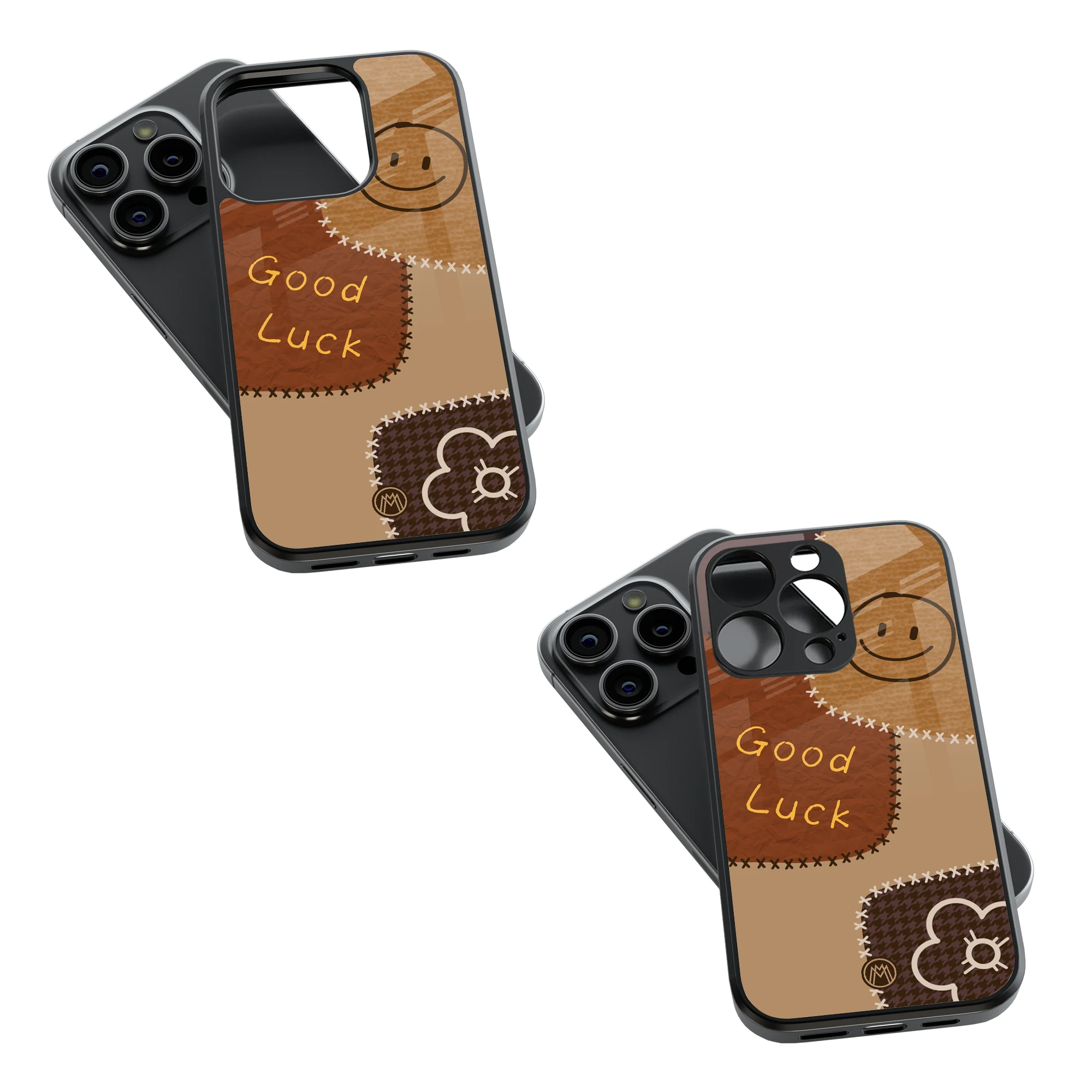 Trendy Glass Back Mobile Case for iPhone, Samsung, Redmi, OnePlus, Google Pixel, Motorola