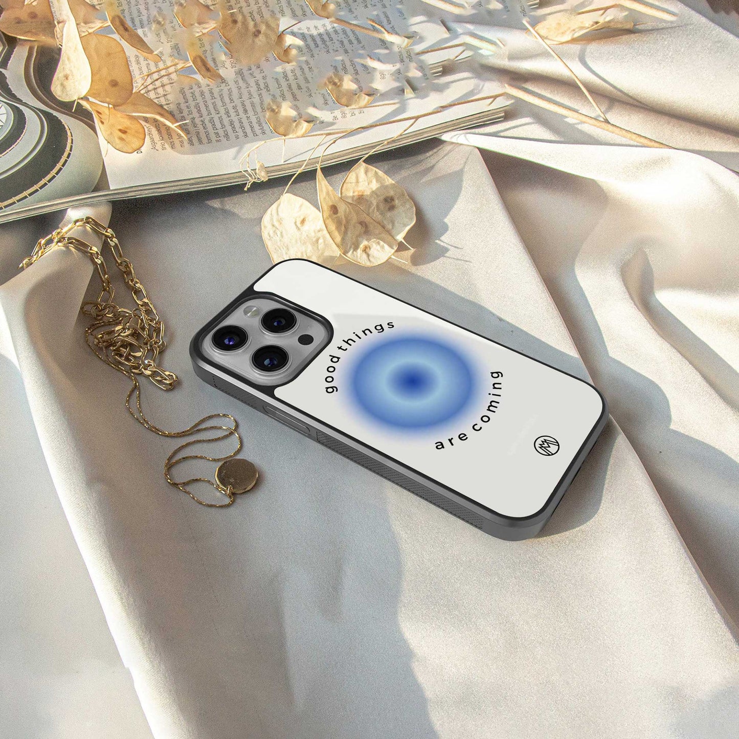 good things are coming back phone cover | glass case for iphone 16e