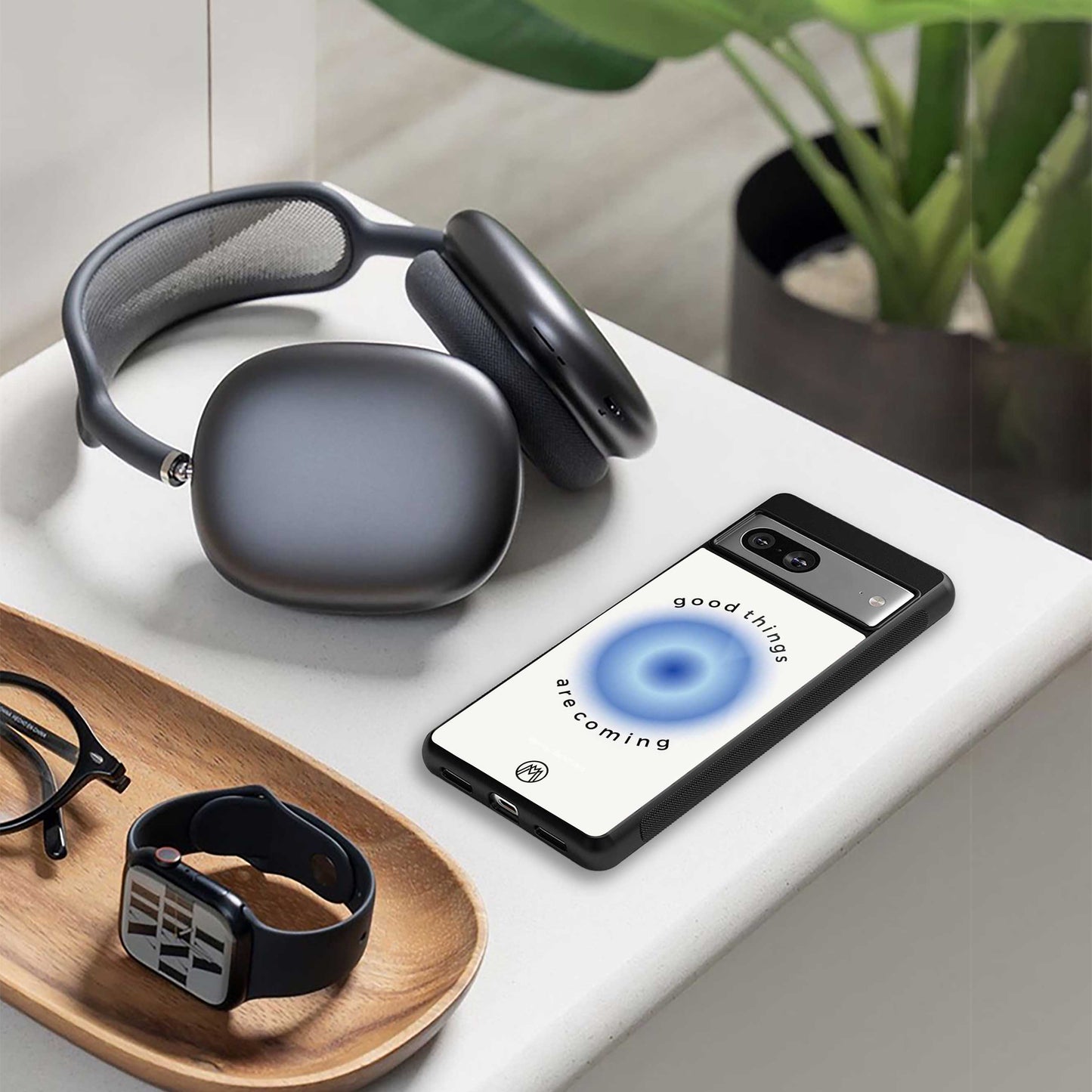 good things are coming back phone cover | glass case for samsung galaxy s24 plus