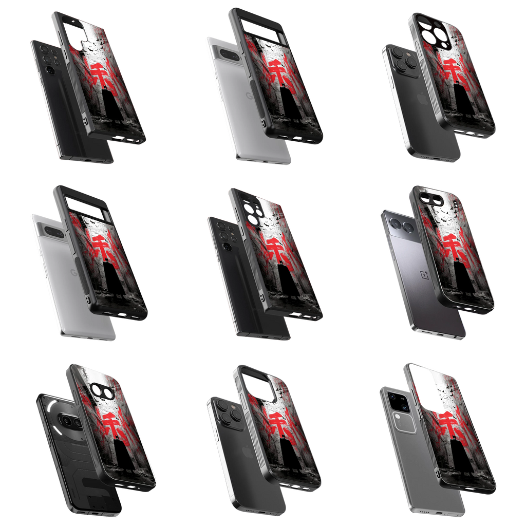 Durable Glass Back Mobile Case for iPhone, Samsung, OnePlus, Google Pixel, Redmi, Vivo, Oppo