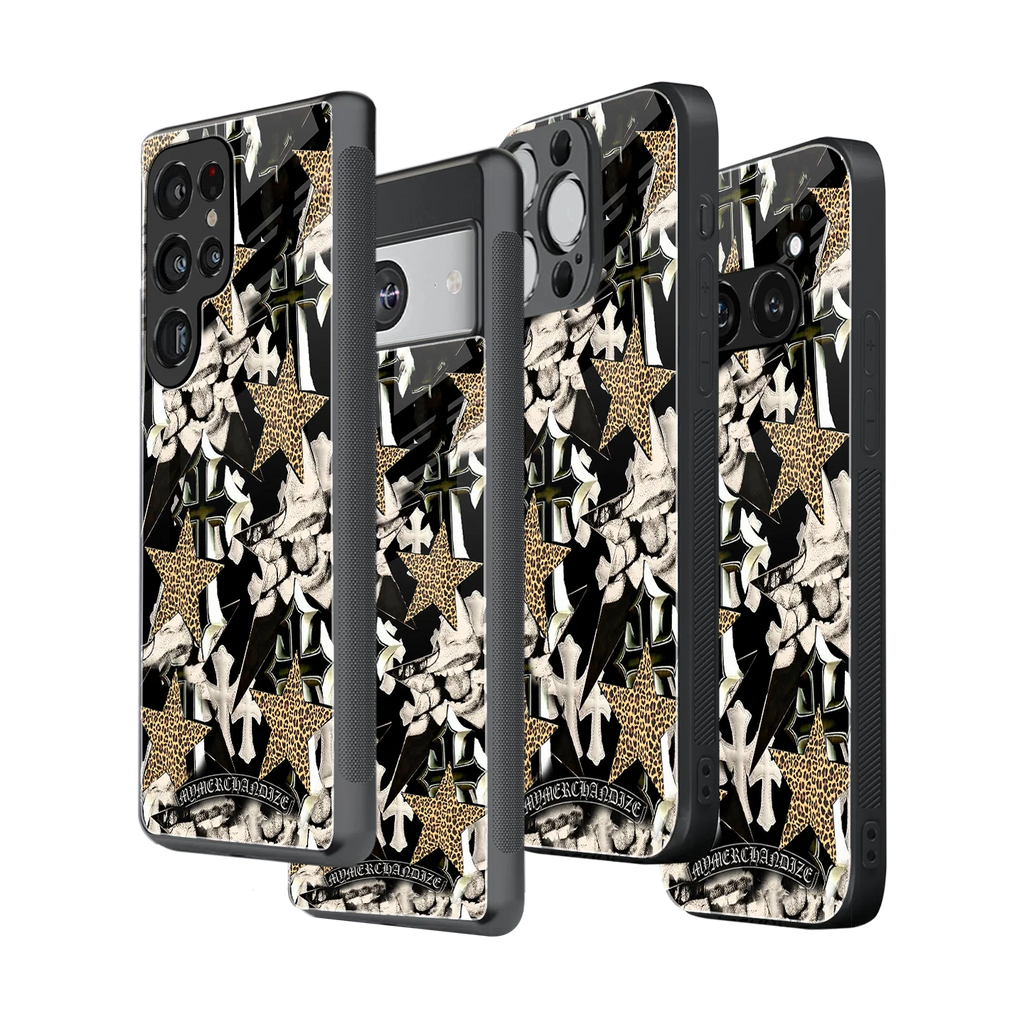 Stylish Glass Back Case for All Smartphones iPhone, Samsung, OnePlus, Pixel, Redmi, Oppo, Vivo, Motorola