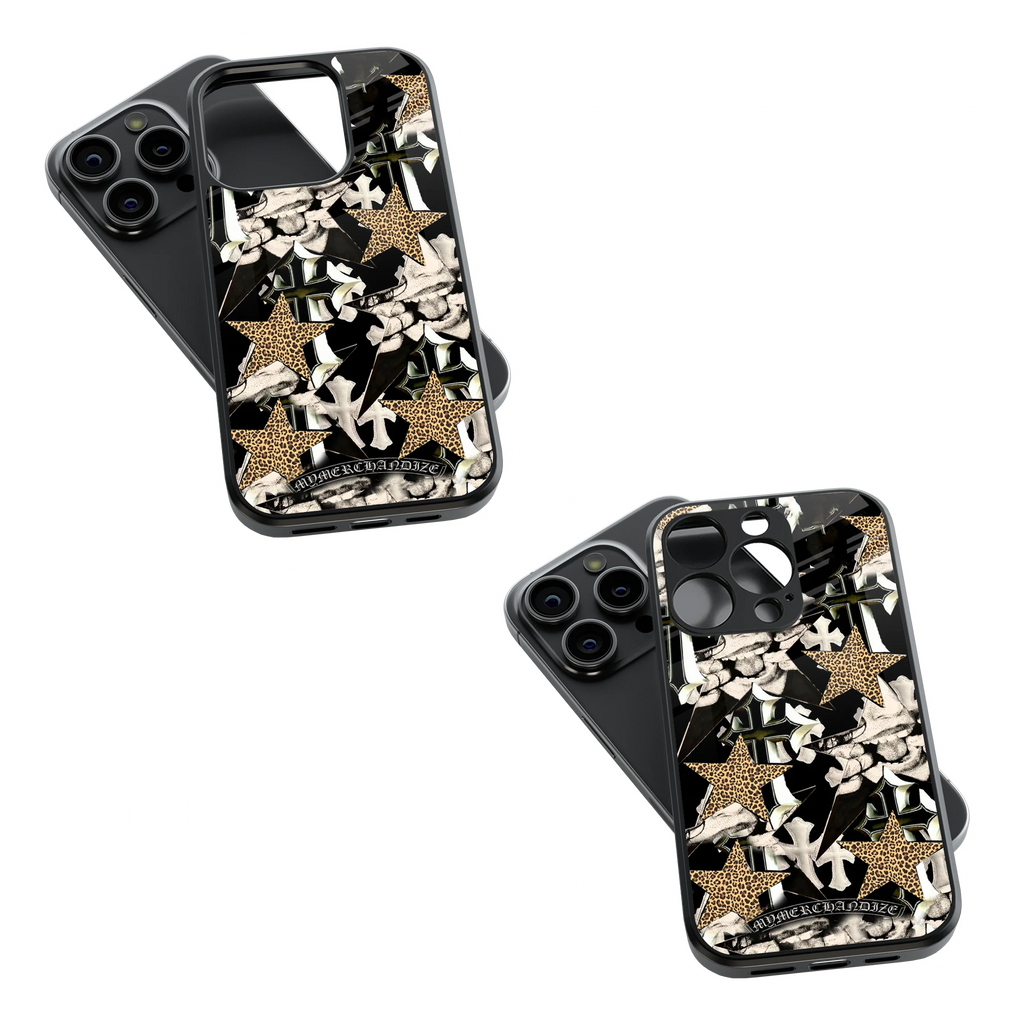 Trendy Glass Back Mobile Case for iPhone, Samsung, Redmi, OnePlus, Google Pixel, Motorola