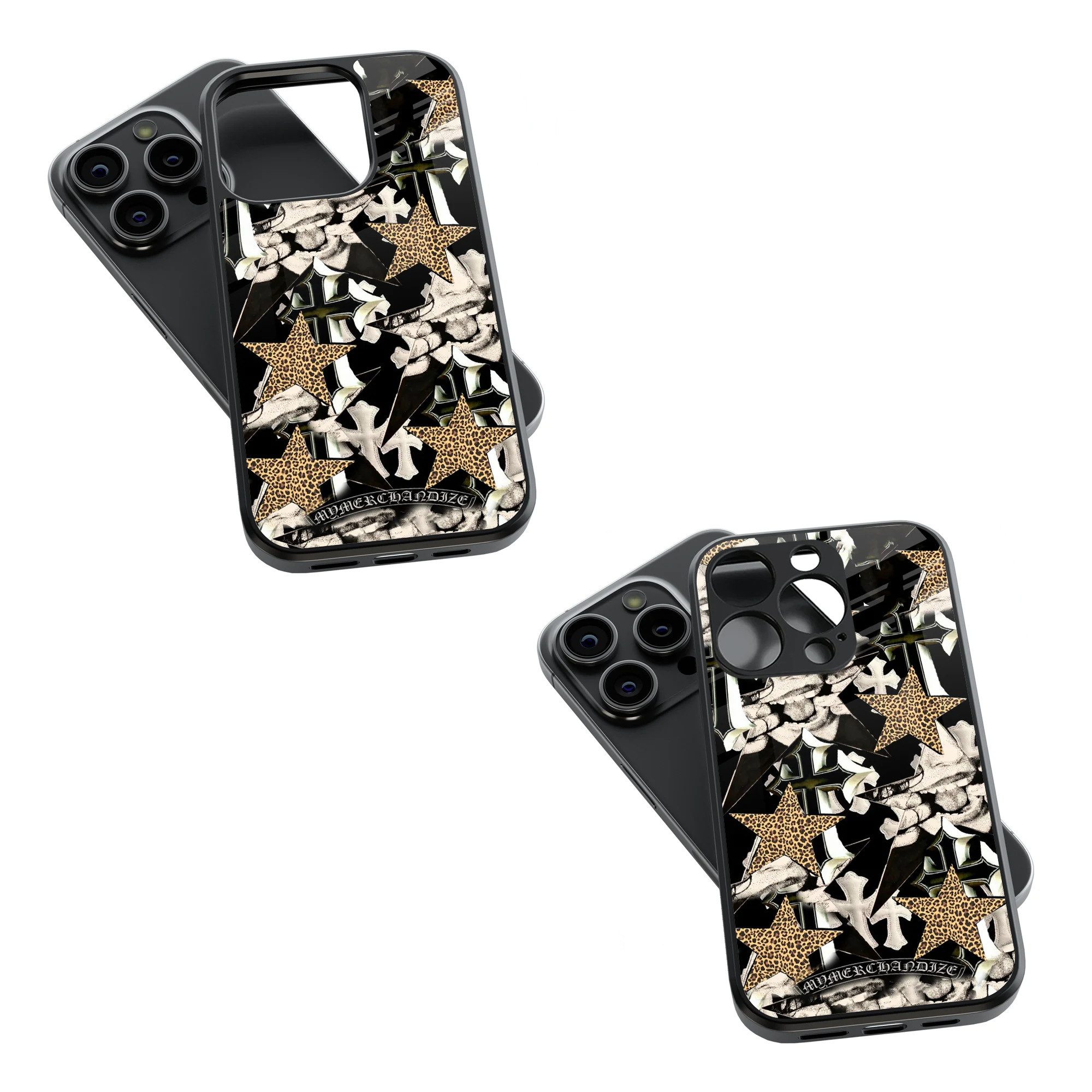 Trendy Glass Back Mobile Case for iPhone, Samsung, Redmi, OnePlus, Google Pixel, Motorola