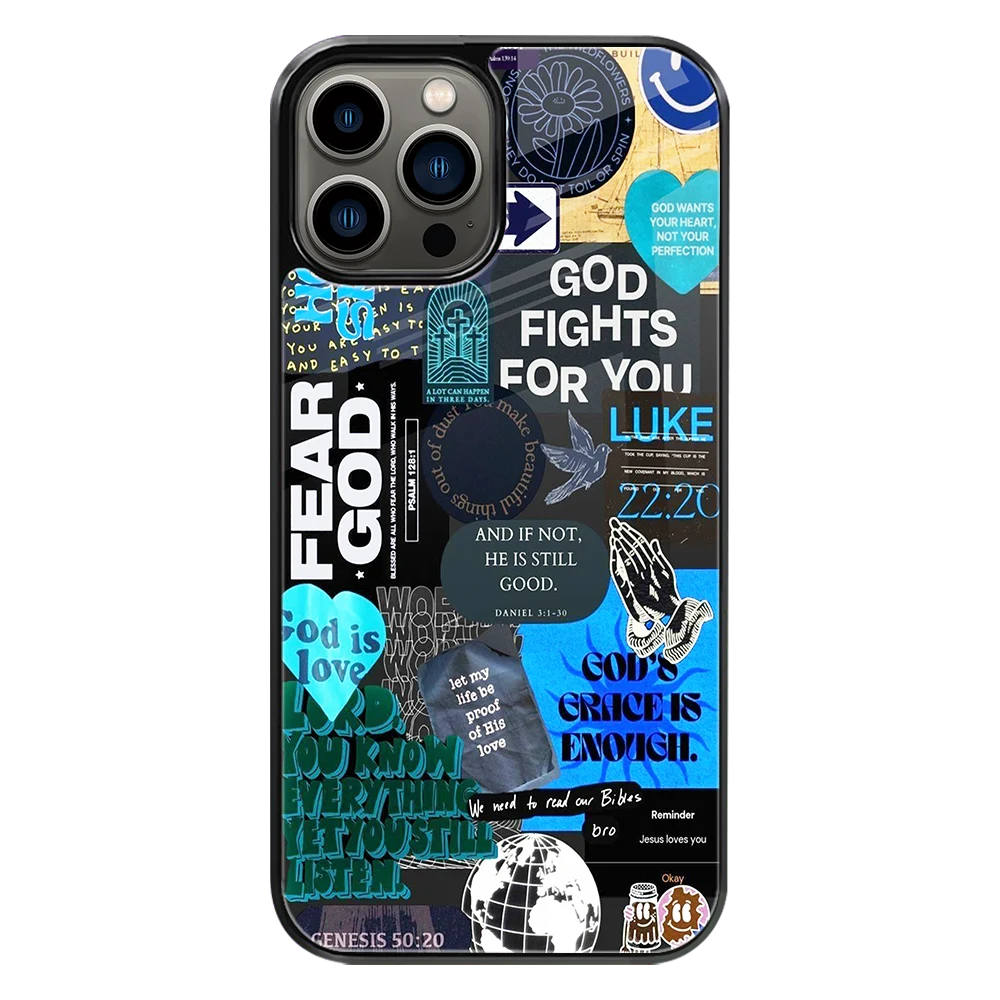 Premium Glass Back Mobile Phone Cover for iPhone, Samsung, OnePlus, Google Pixel, Redmi, Oppo, Vivo & Realme