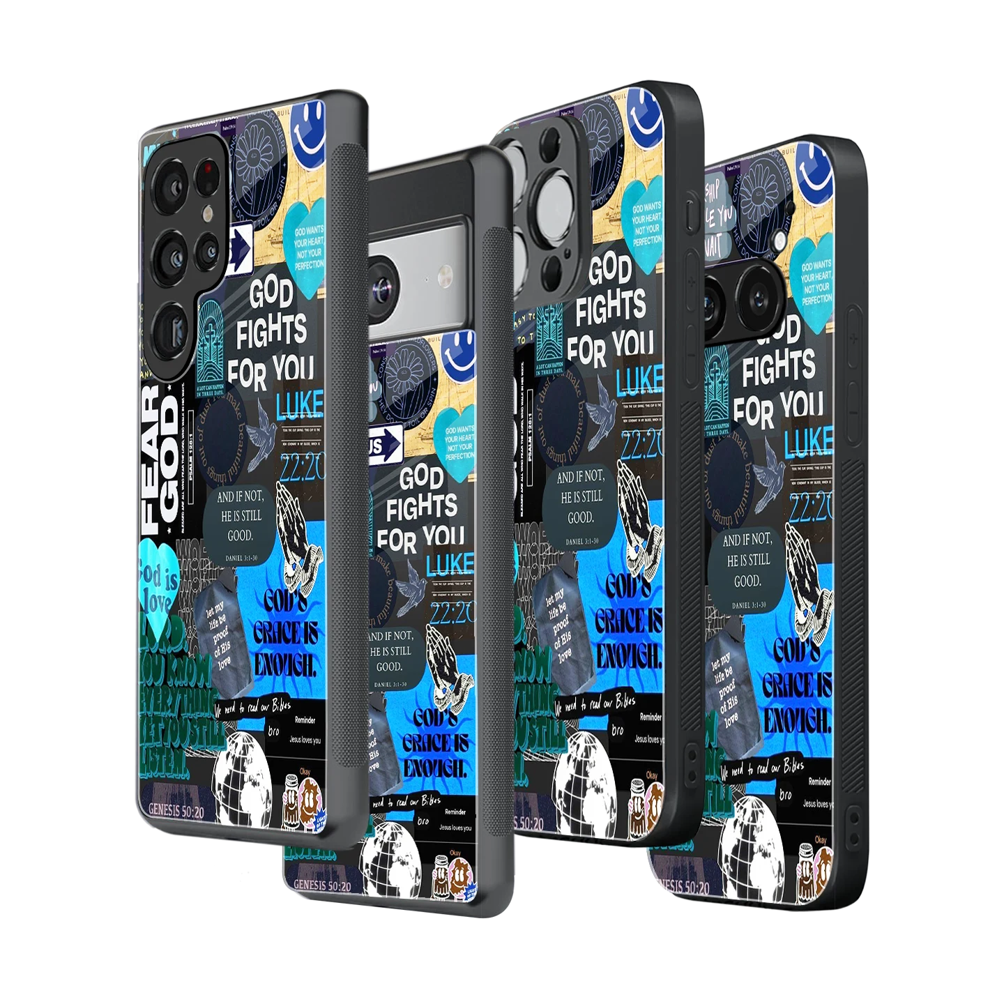 Stylish Glass Back Case for All Smartphones iPhone, Samsung, OnePlus, Pixel, Redmi, Oppo, Vivo, Motorola