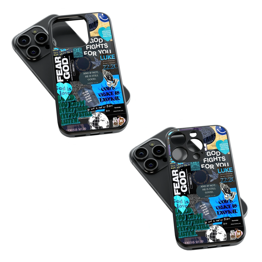 Trendy Glass Back Mobile Case for iPhone, Samsung, Redmi, OnePlus, Google Pixel, Motorola