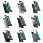 Durable Glass Back Mobile Case for iPhone, Samsung, OnePlus, Google Pixel, Redmi, Vivo, Oppo