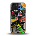graffiti back phone cover | glass case for iphone 13 mini