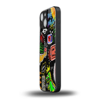 graffiti back phone cover | glass case for iphone 13 mini