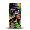 graffiti back phone cover | glass case for iphone 13