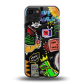graffiti back phone cover | glass case for iphone 15
