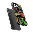 graffiti back phone cover | glass case for iphone 16 pro