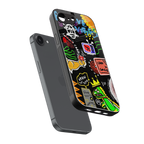graffiti back phone cover | glass case for iphone 16e