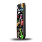 graffiti back phone cover | glass case for iphone 16e