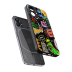 graffiti back phone cover | glass case for nothing phone 1