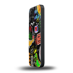 graffiti back phone cover | glass case for nothing phone 1