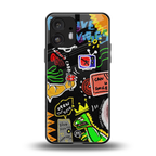 graffiti back phone cover | glass case for nothing phone 2