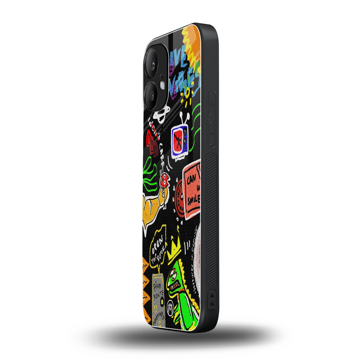 graffiti back phone cover | glass case for nothing phone 2