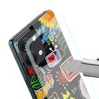 graffiti back phone cover | glass case for oneplus nord 3