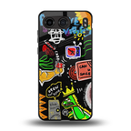 graffiti back phone cover | glass case for oneplus nord 4