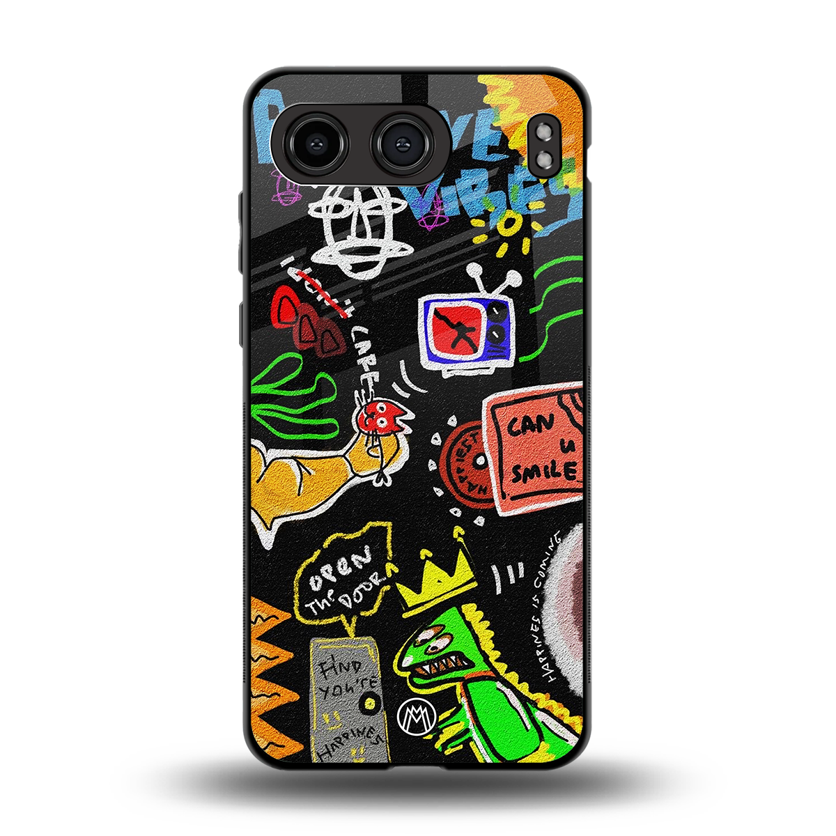 graffiti back phone cover | glass case for oneplus nord 4