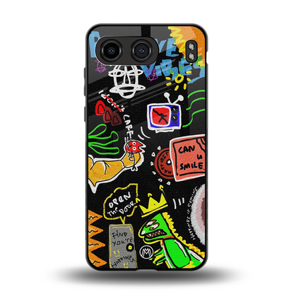 graffiti back phone cover | glass case for oneplus nord 4