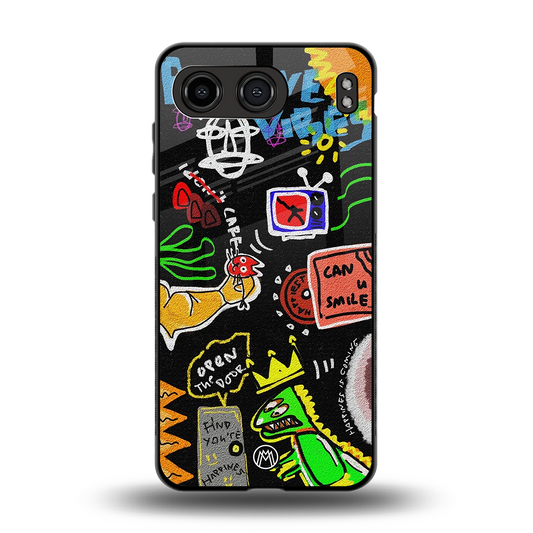 graffiti back phone cover | glass case for oneplus nord 4