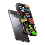 graffiti back phone cover | glass case for oneplus nord 4