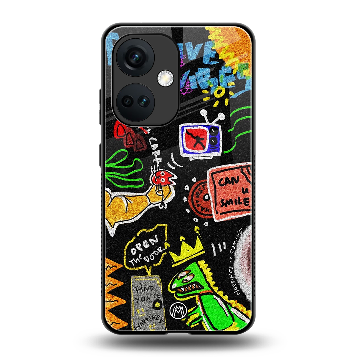 graffiti back phone cover | glass case for oneplus nord ce 3