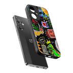 graffiti back phone cover | glass case for oneplus nord ce 3