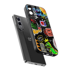 graffiti back phone cover | glass case for oneplus nord ce 4 lite